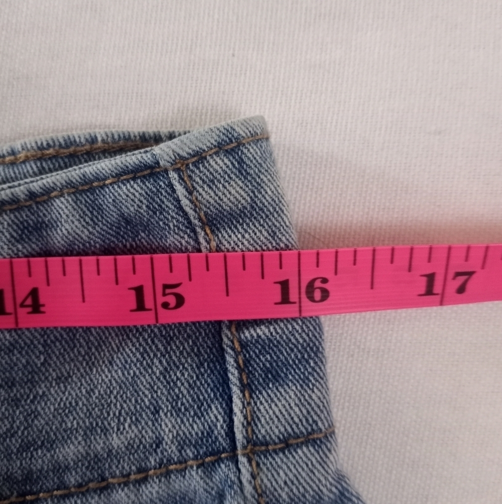 Vanilla Star High Rise Pintucked Waist Bohemian 70s Retro Hippie Faded Flares - Picture 7 of 8